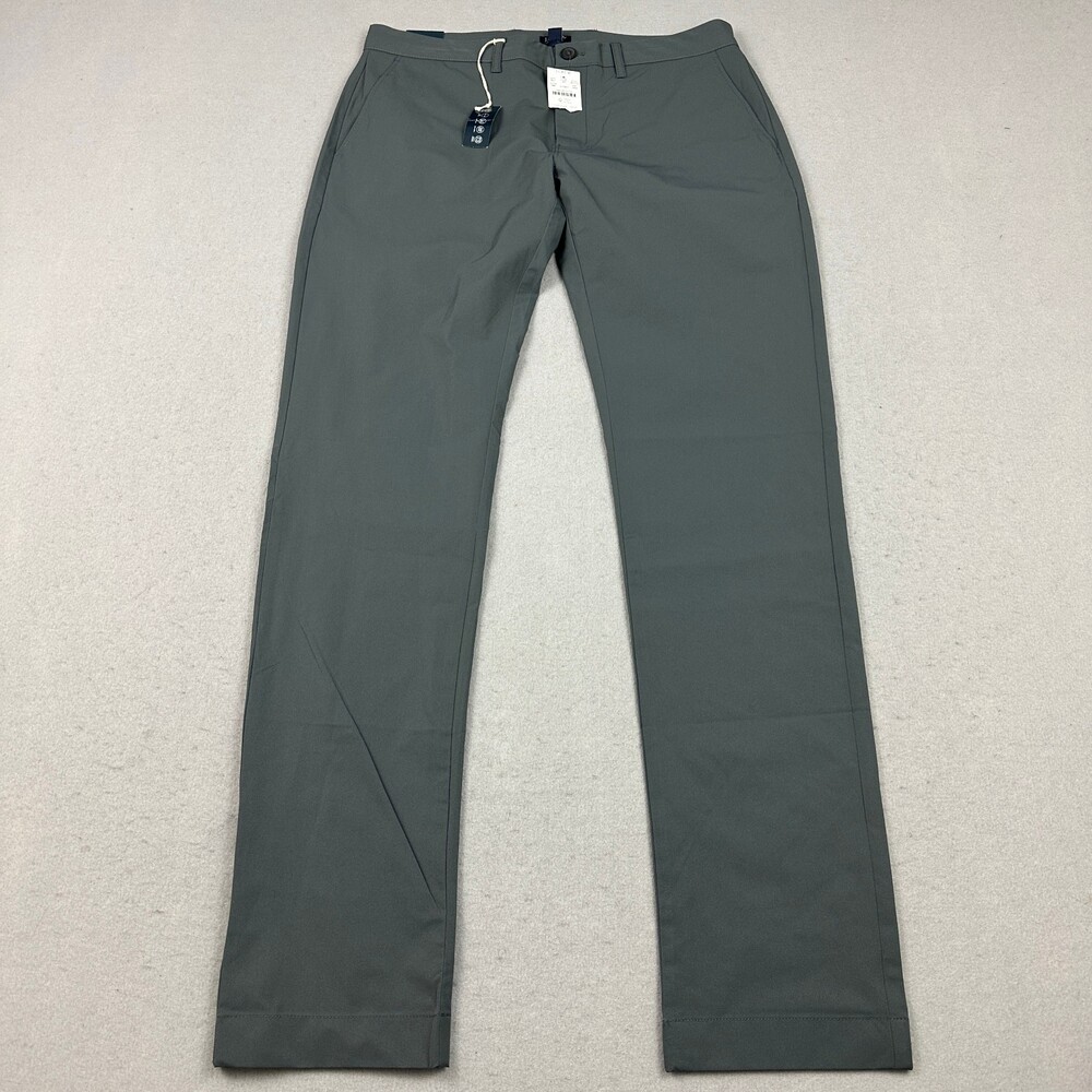 J.Crew Pants Men 32 Dark Gray Slim Tech Chino Flex Performance Breathable